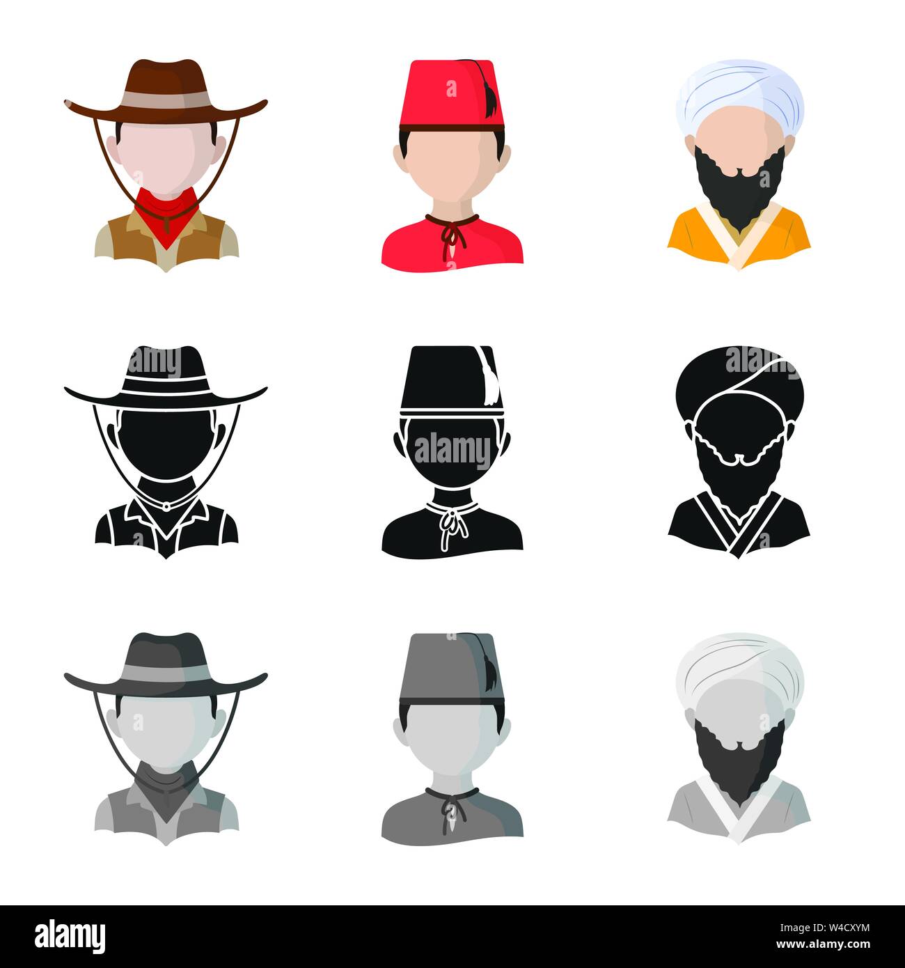 Vector design of imitator and resident logo. Set of imitator and ...