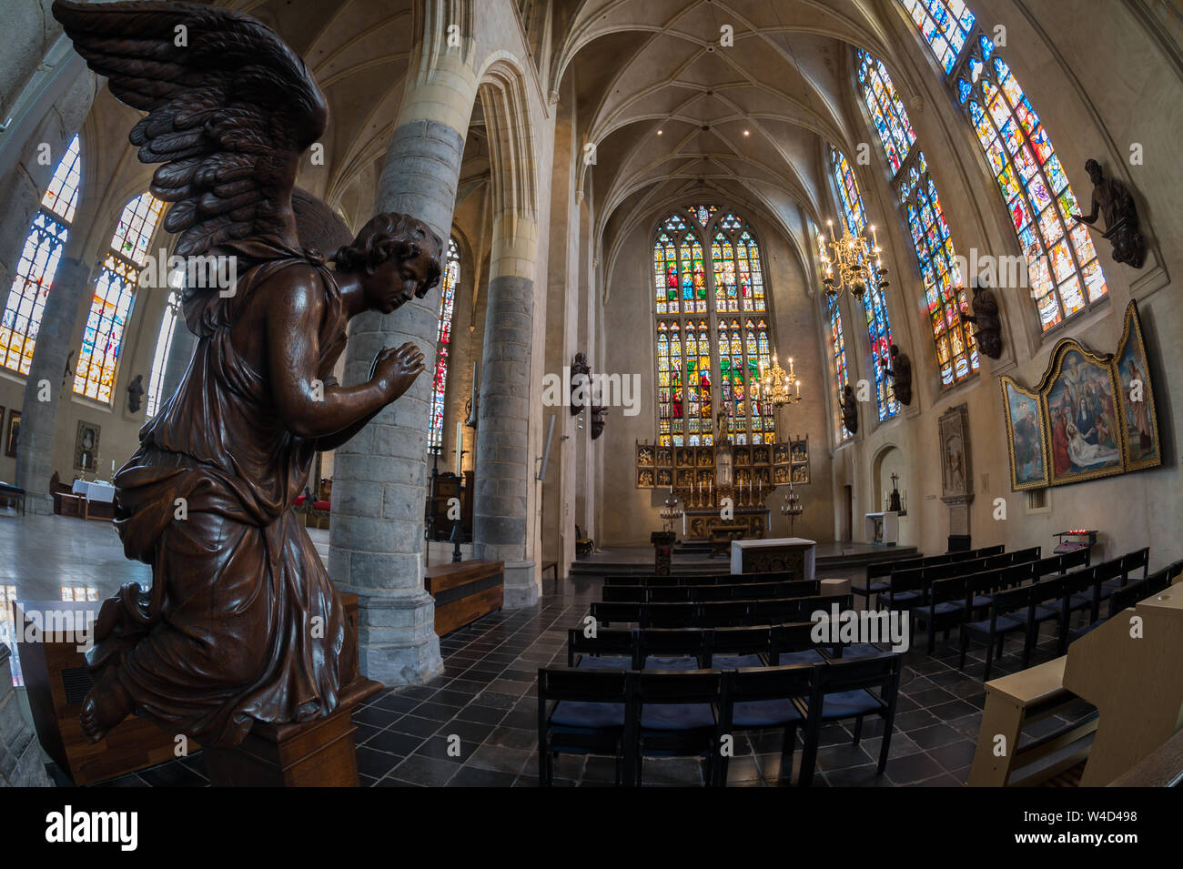 Interior of St Christopher's Cathedral, Roermond, Limburg province, Netherlands Stock Photo