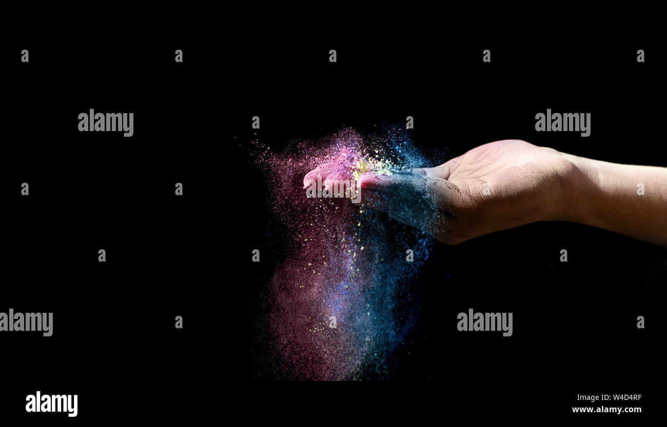Holly Powder Exploding Magical powder hi-res stock photography and images - Alamy