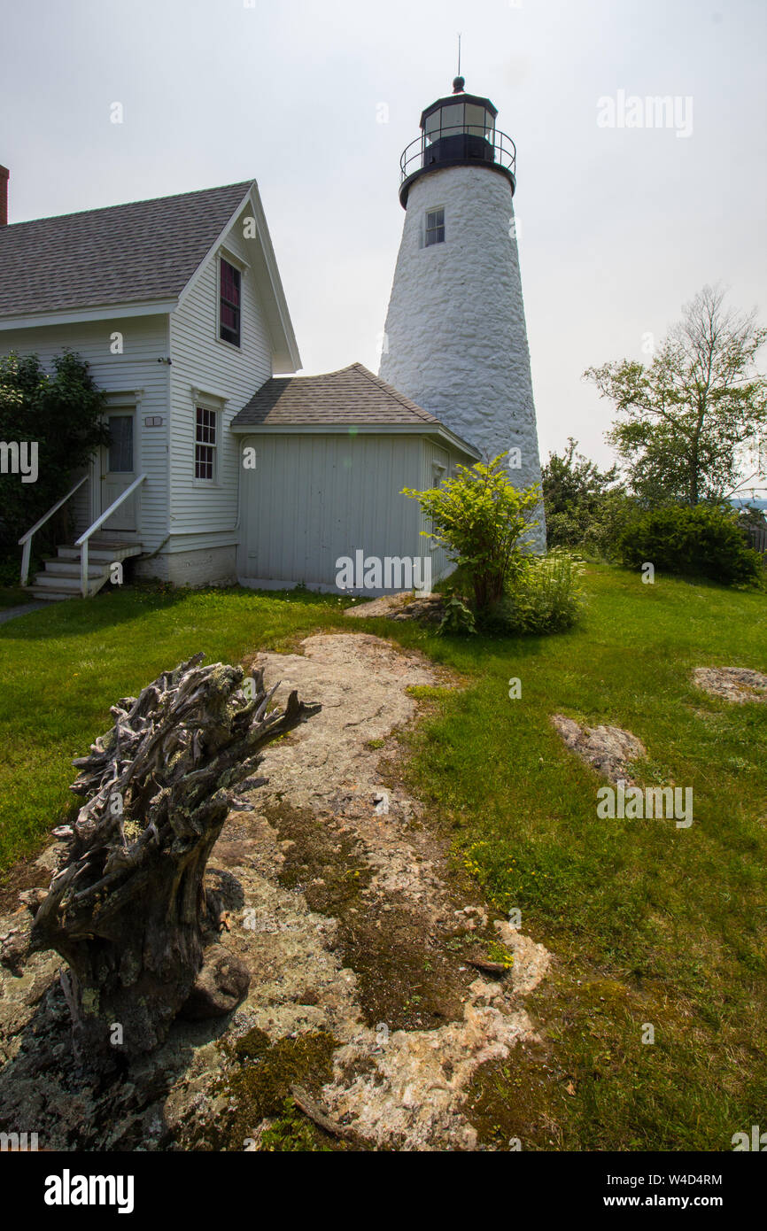 Dyce Head Lighthouse, Castine, Maine Stock Photo Alamy