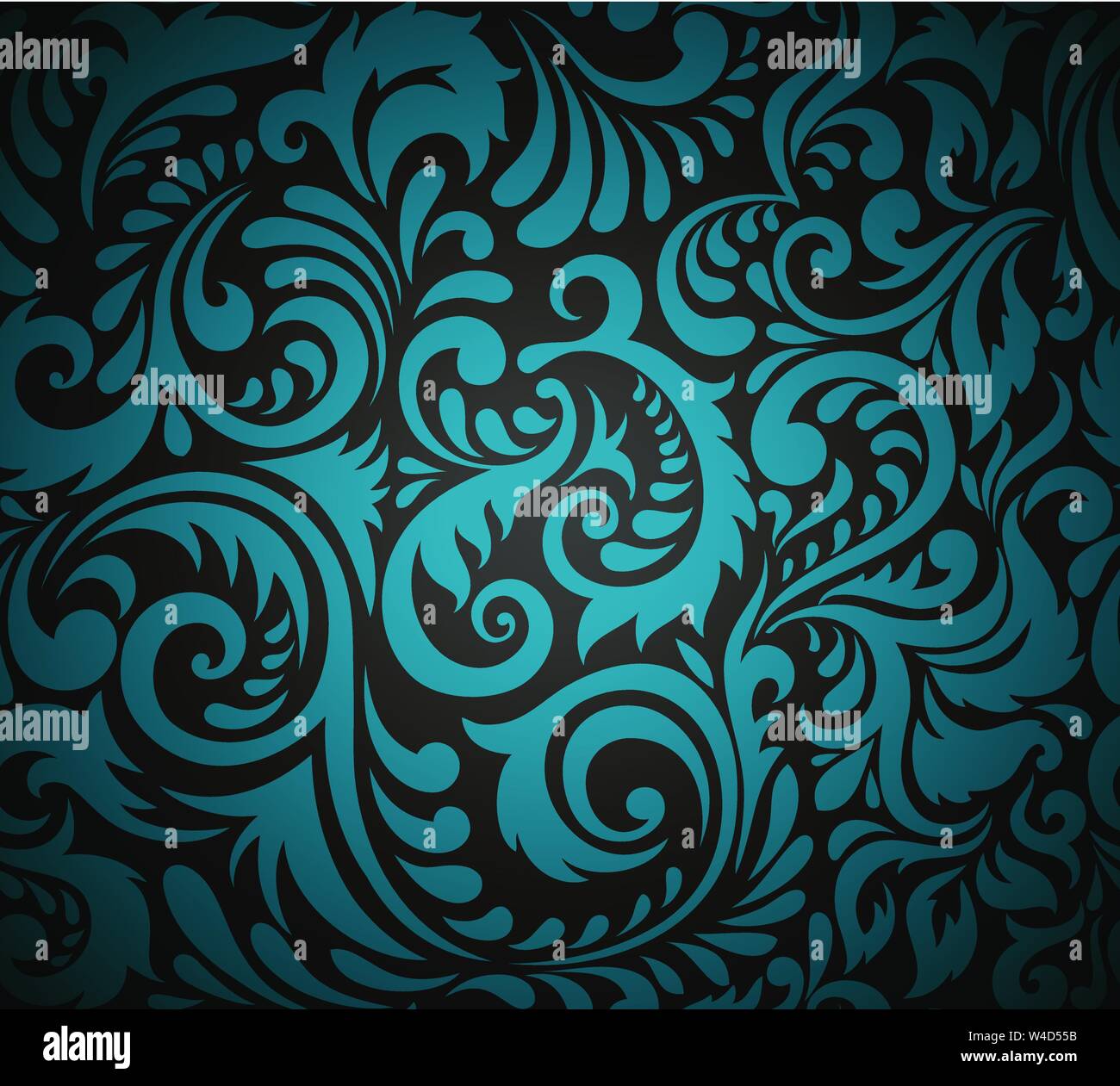 Vector Damascus seamless pattern background for textile, paper or