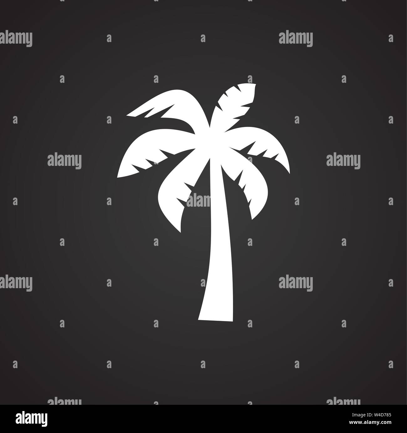 Palm tree icon on background for graphic and web design. Simple ...