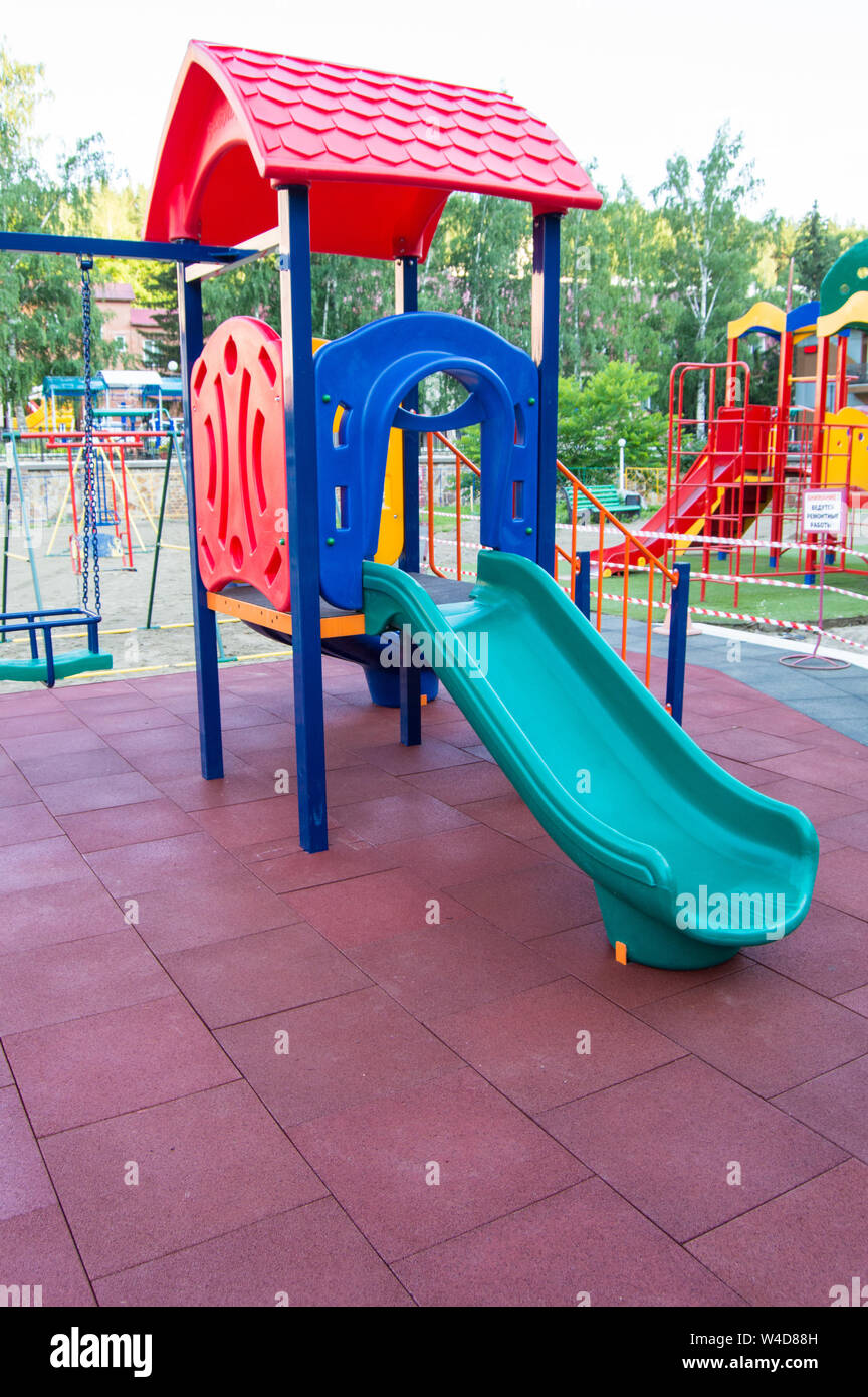 Plastic Childrens Slides High Resolution Stock Photography and Images
