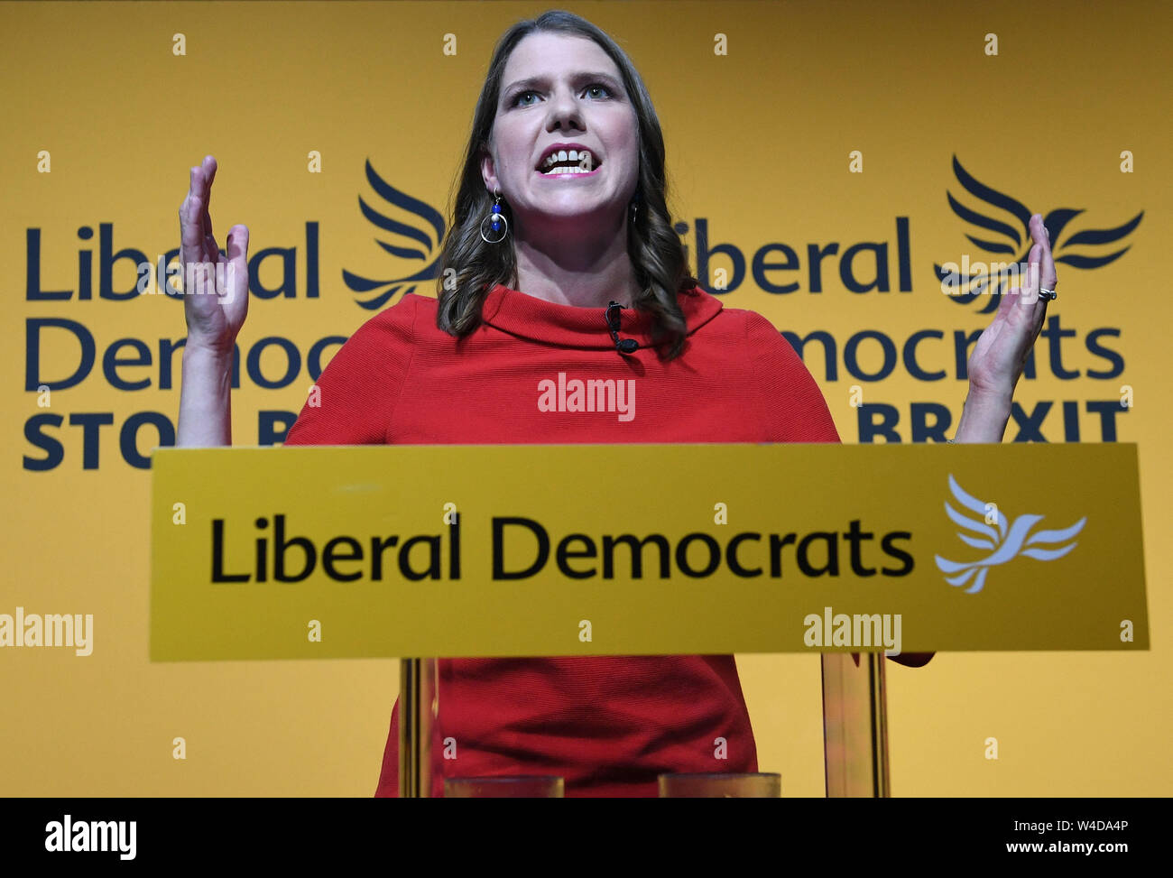 Jo Swinson Speaking Proud Embankment Hi res Stock Photography And 