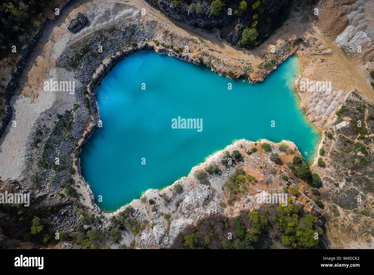 The quarry was opened in 1918 and gradually expanded throughout the