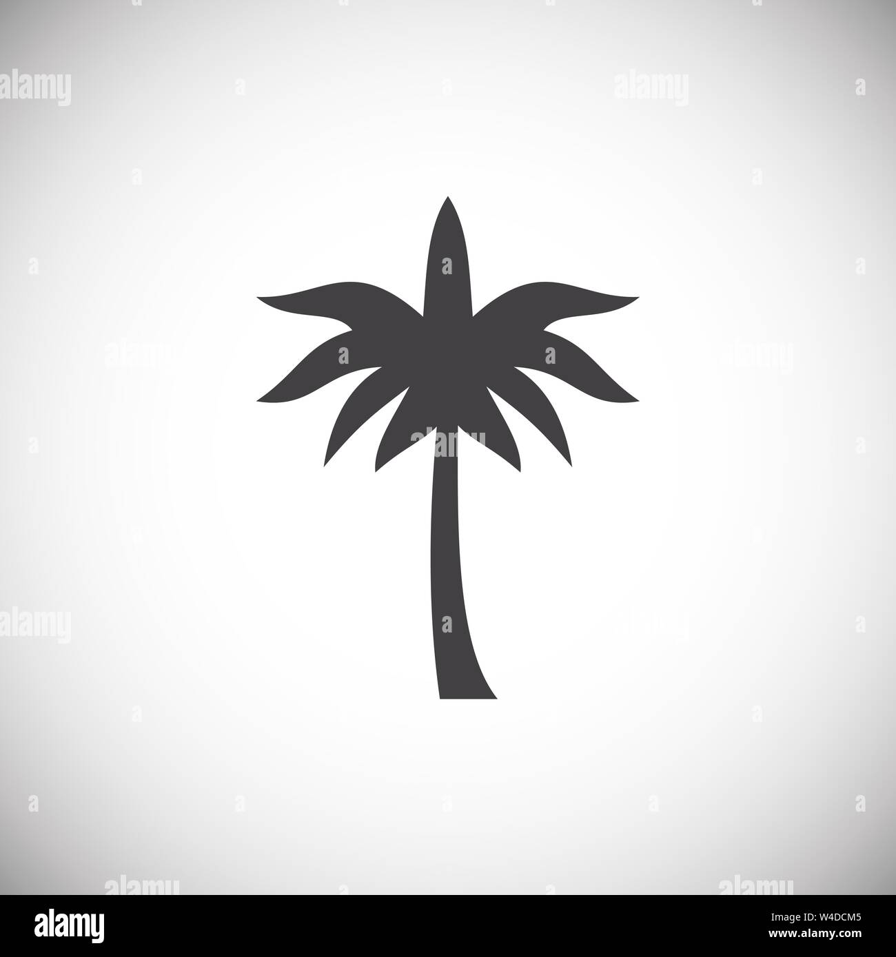 Palm tree icon on background for graphic and web design. Simple ...