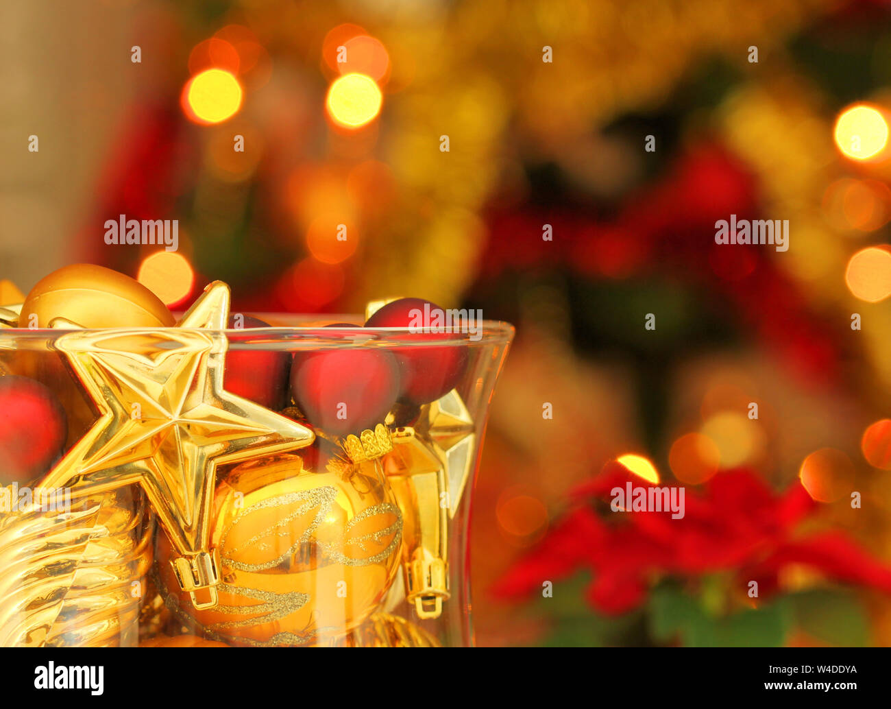 Christmas Ornaments In Glass Vase Christmas Tree Lights In
