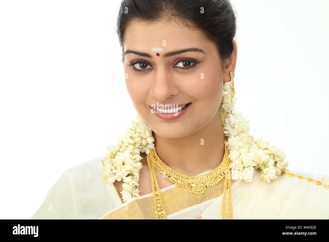 Portrait of a south Indian woman smiling Stock Photo - Alamy