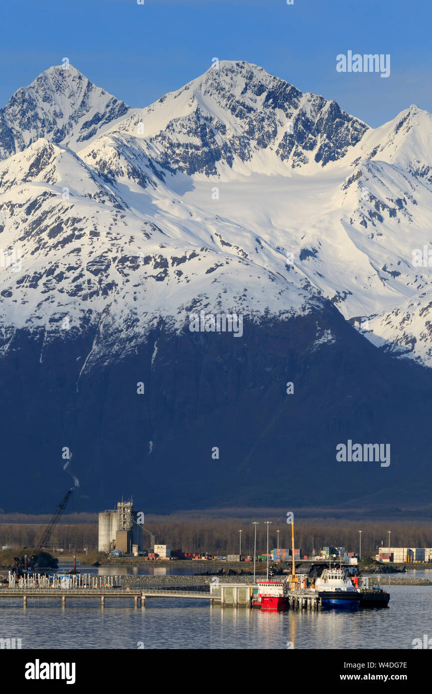 Port of Valdez, Prince William Sound, Alaska, USA Stock Photo Alamy