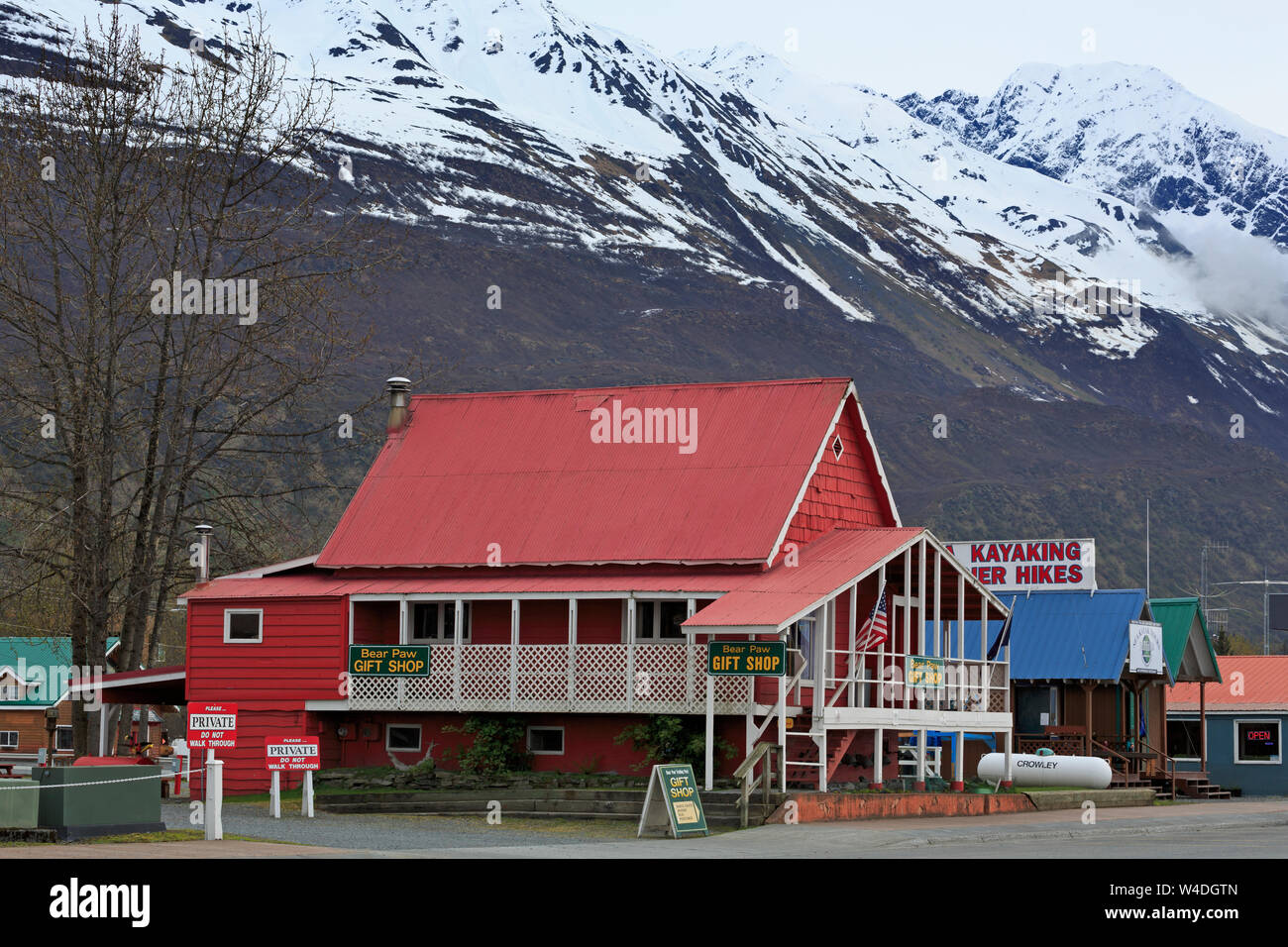 Store, Valdez, Prince William Sound, Alaska, USA Stock Photo