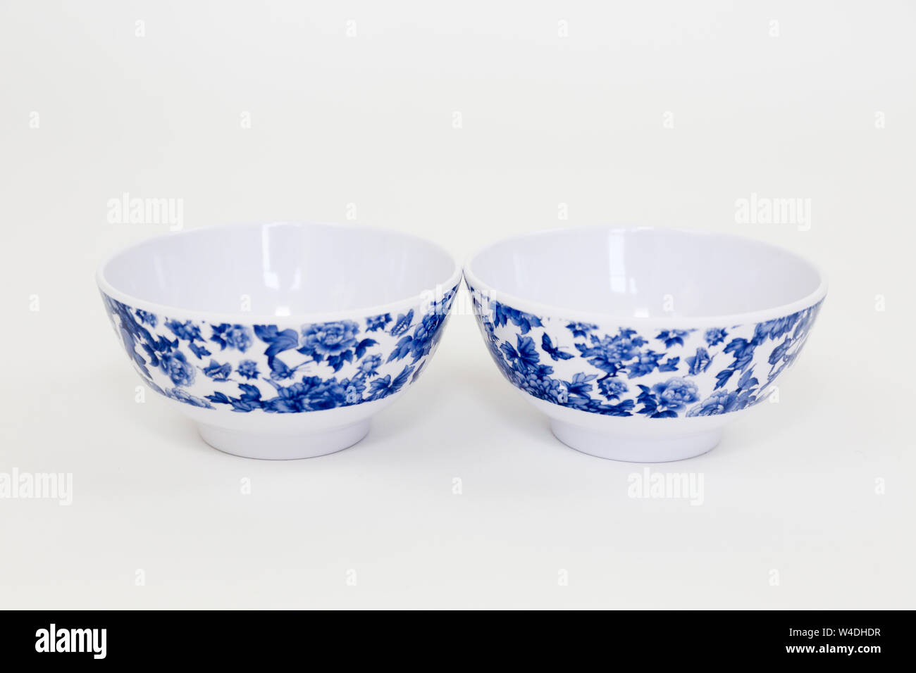 Empty Plastic Bowl , Clipping path , isolated on white - Image Stock Photo