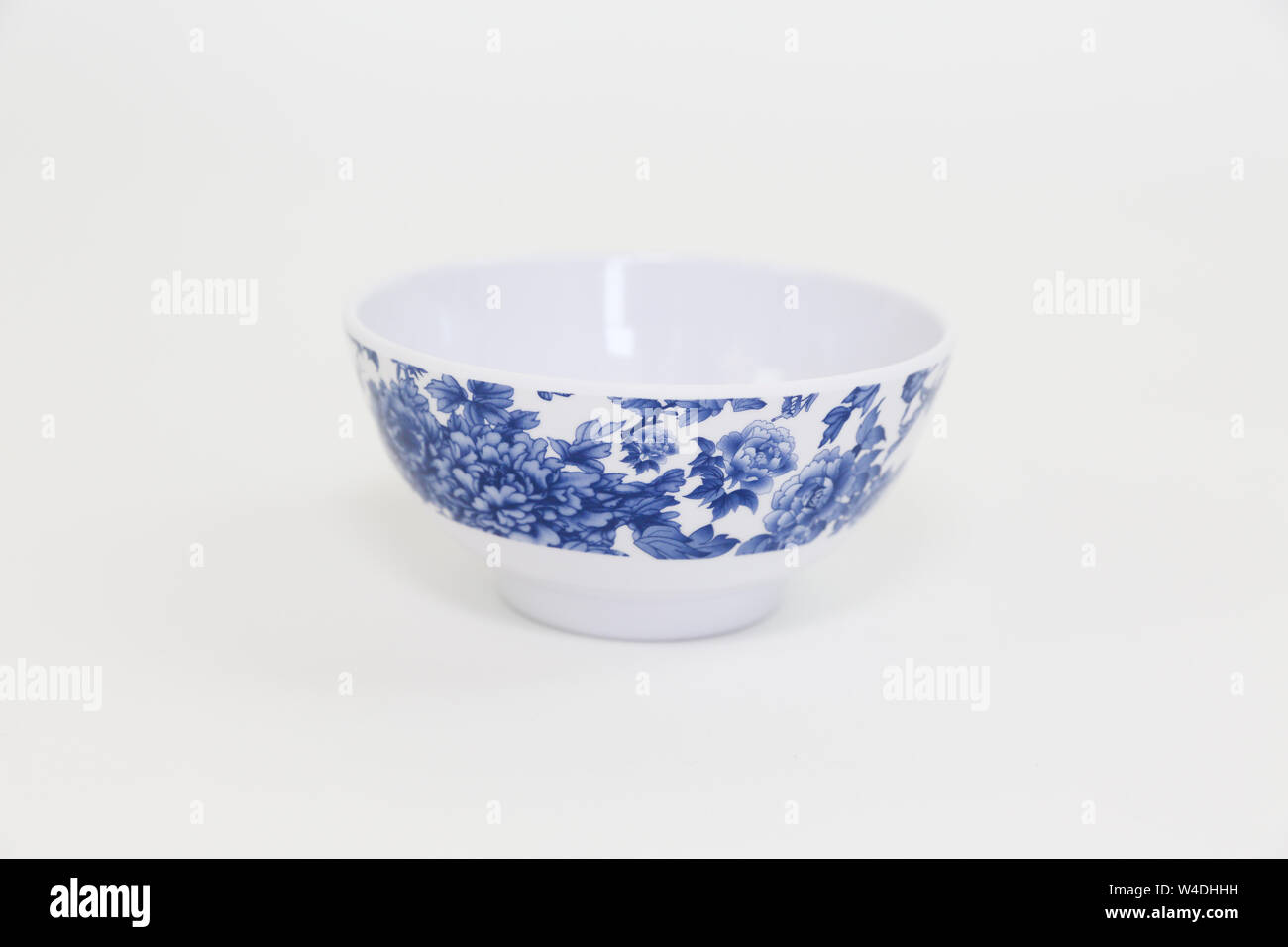 Empty Plastic Bowl , Clipping path , isolated on white - Image Stock Photo