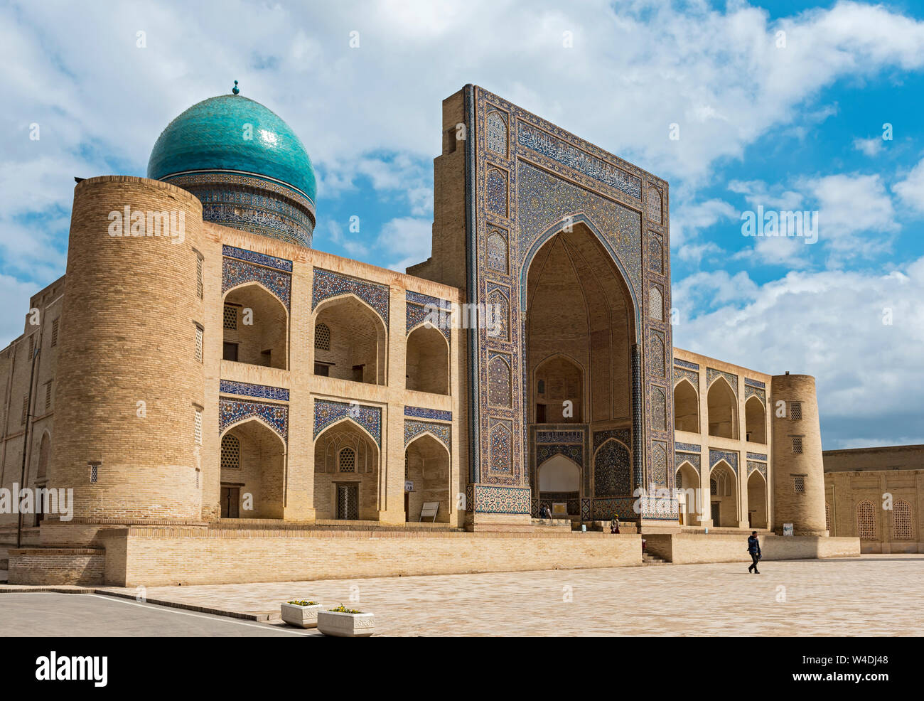 Mir-i-Arab Madrasa (Mir Arab Madrasah), Bukhara, Uzbekistan Stock Photo