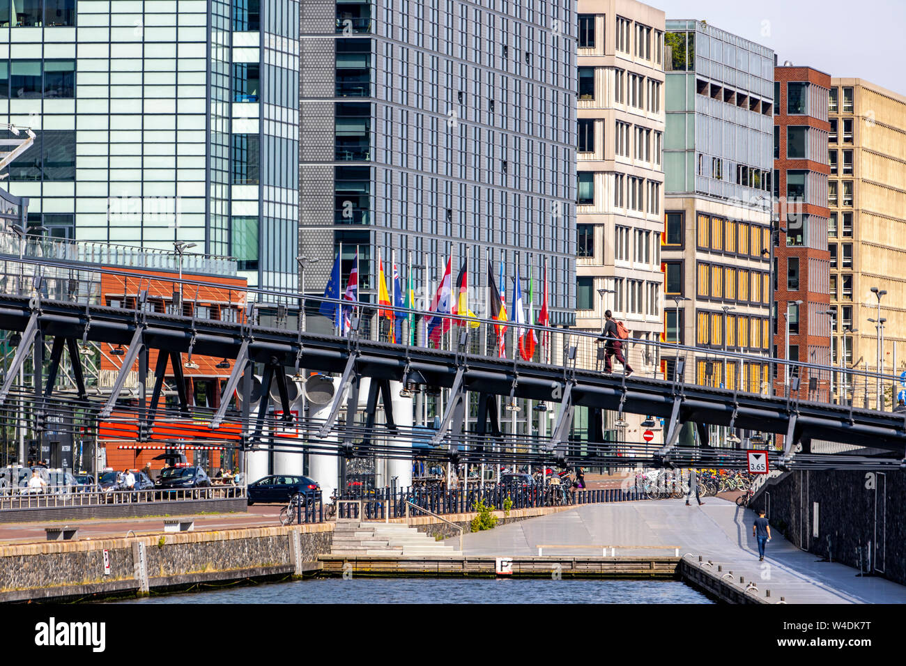 Amsterdam, Netherlands, Piet Heinkade, new buildings at Ijhaven, Stock Photo