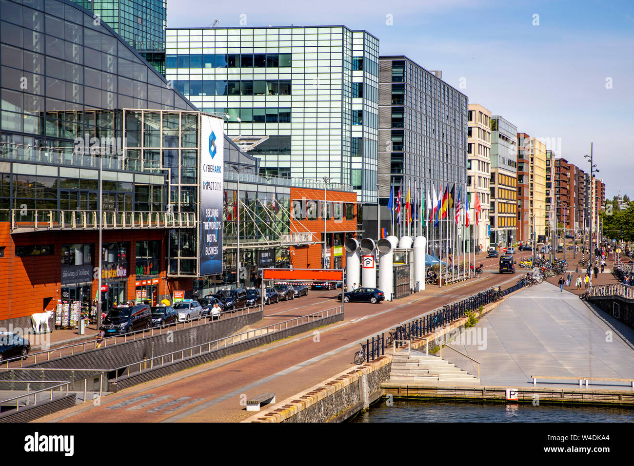 Amsterdam, Netherlands, Piet Heinkade, new buildings at Ijhaven, Stock Photo