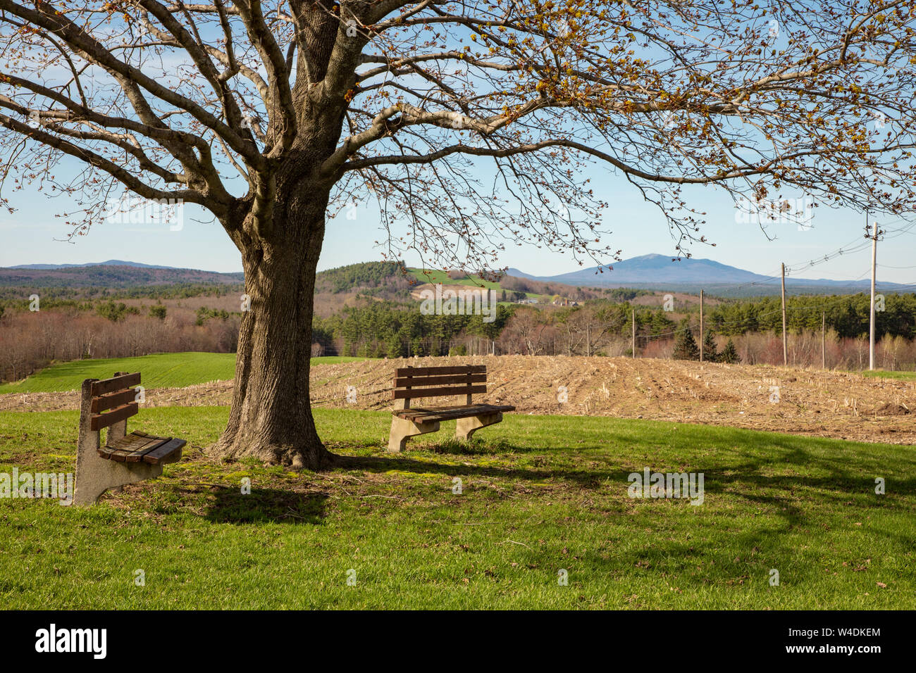 A hilltop farm in Massachusetts Stock Photo Alamy
