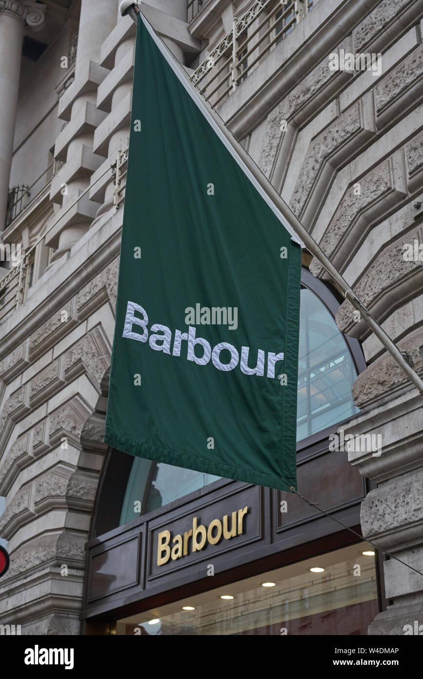 Barbour shop in regent street hi-res stock photography and images - Alamy