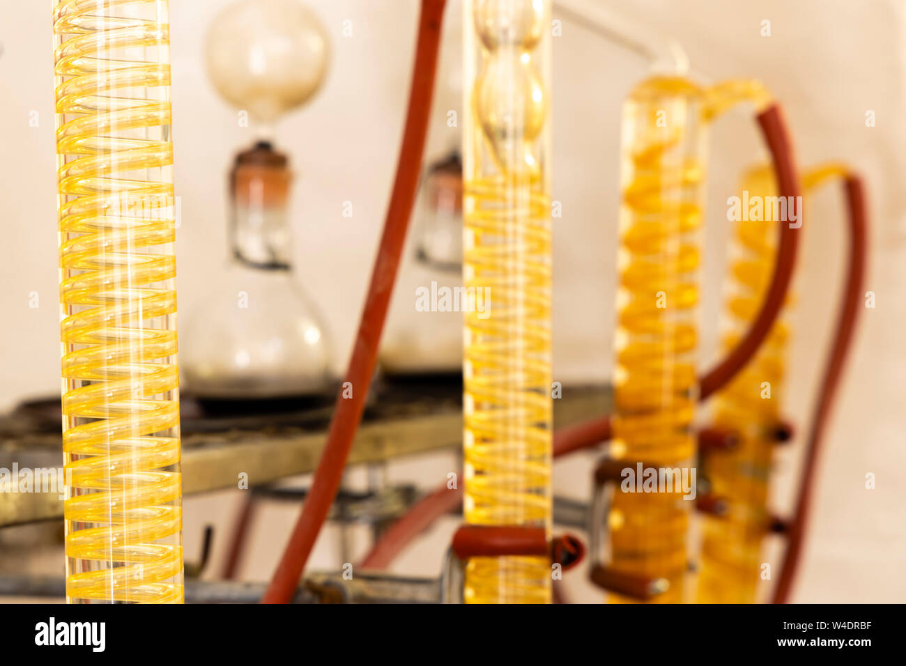 wine's laboratory with traditional and modern apparatus Stock Photo - Alamy