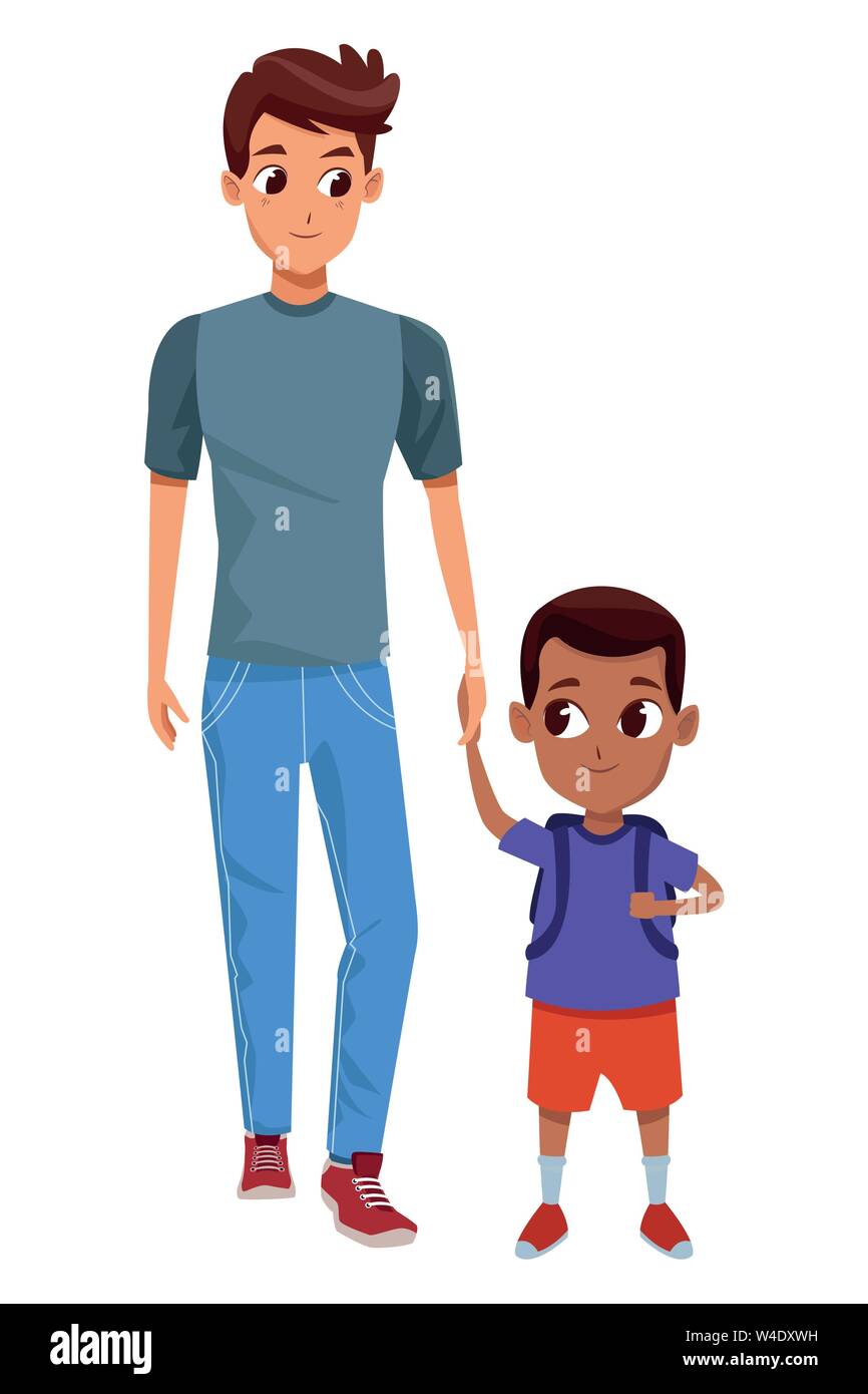 Family Single Parent With Children Cartoon Stock Vector Image Art Alamy Family Single Parent With Children Cartoon Stock Vector Image Art Alamy