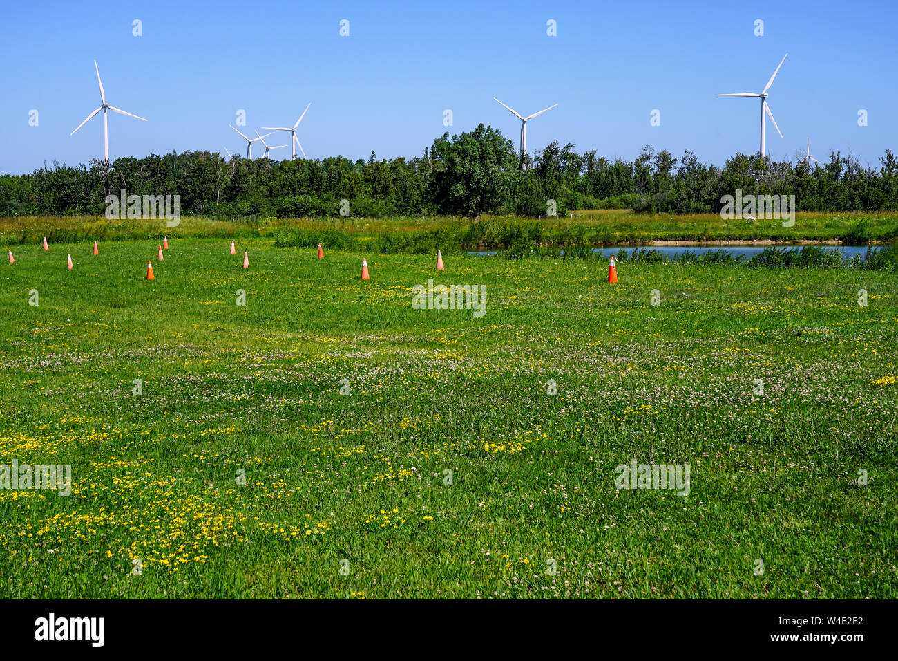 The small rural town of Shelburne, Ontario, Canada has 133 wind