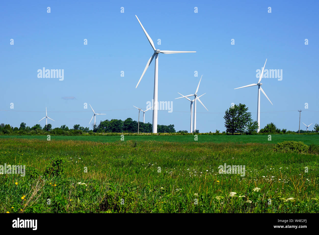 The small rural town of Shelburne, Ontario, Canada has 133 wind