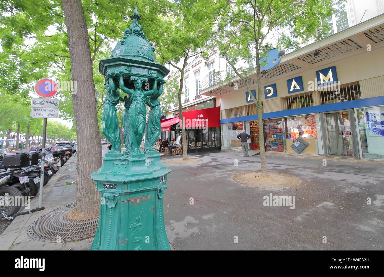 Public drinking water fountain in Paris France Stock Photo Alamy
