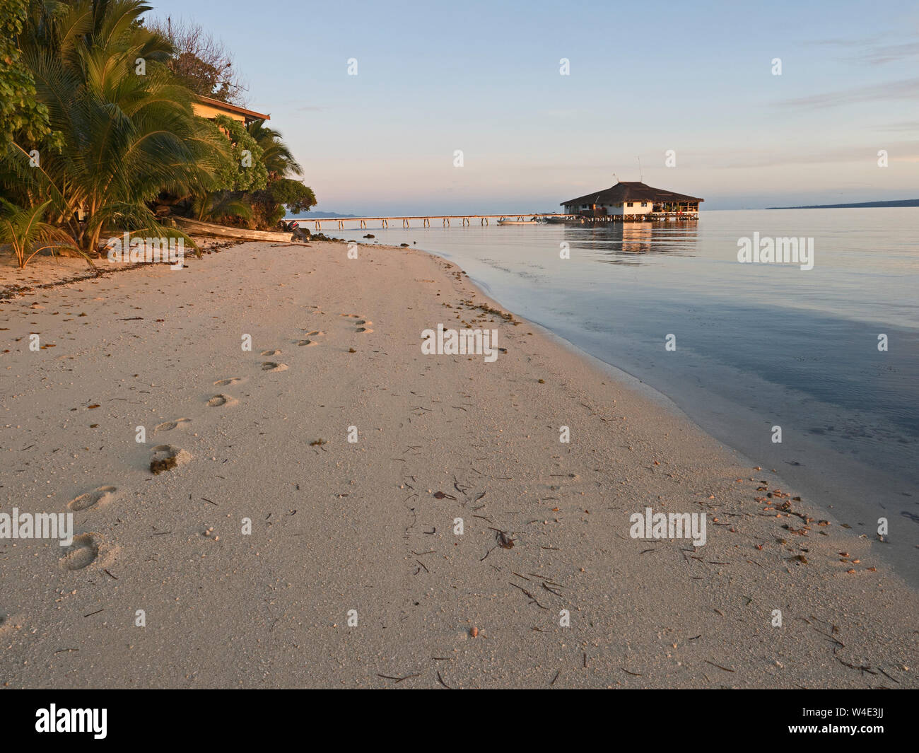 Fatboys Resort, New Georgia, Western Province, Solomon Islands, South Pacific Stock Photo