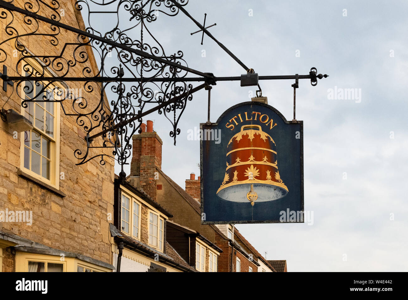 The Bell Inn Hotel, Great North Road, Stilton, Peterborough, England, UK Stock Photo