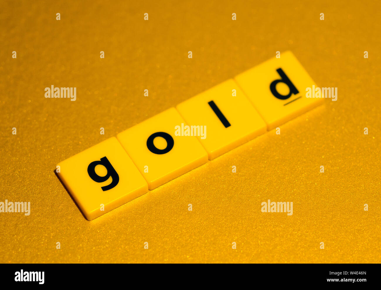 Gold with a gold background Stock Photo