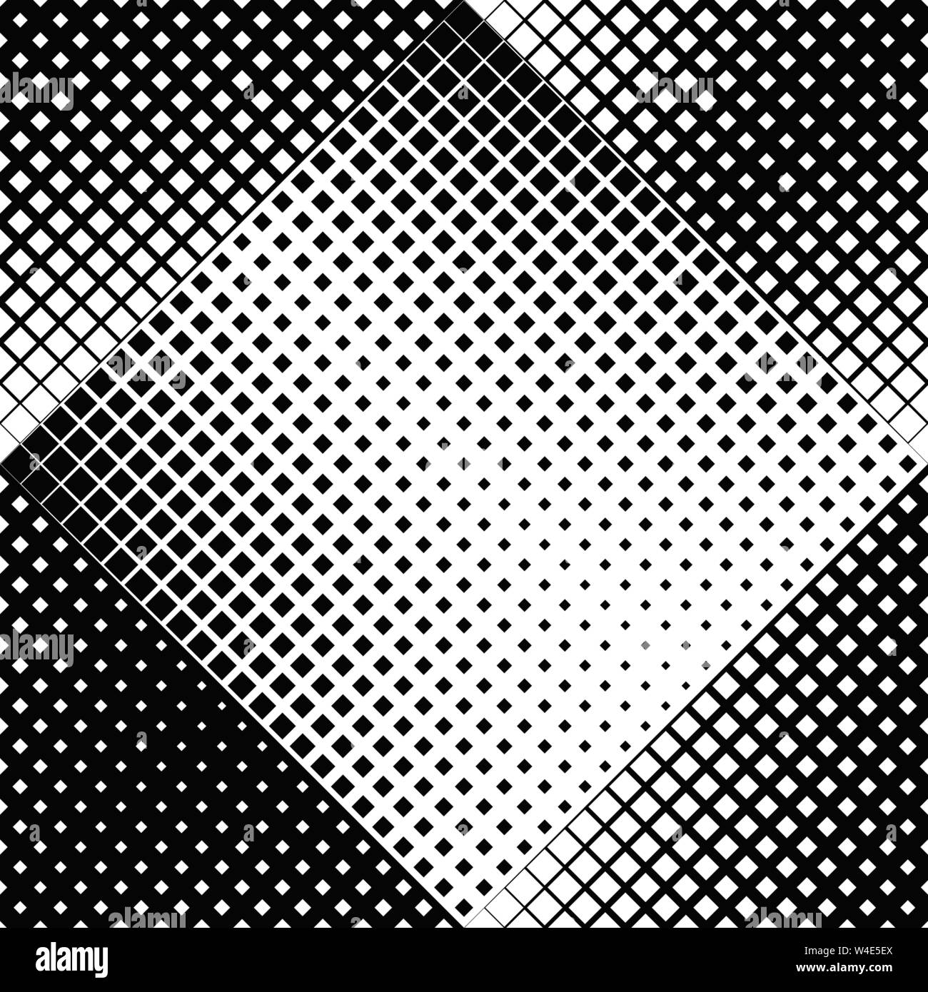 Seamless geometrical black and white square pattern background