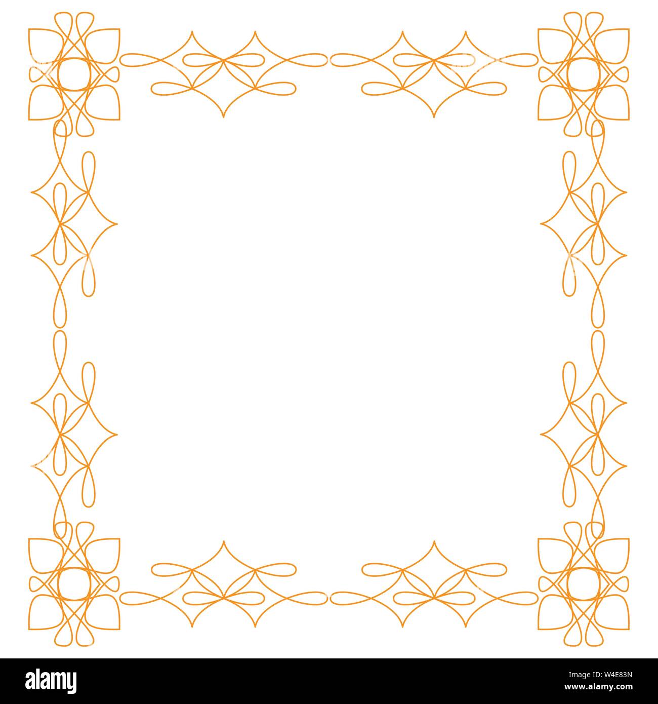 Vintage Flourishes Ornament Frame Template Vector Illustration Victorian Borders For Greeting Cards Wedding Invitations Advertising Or Other Design Stock Vector Image Art Alamy