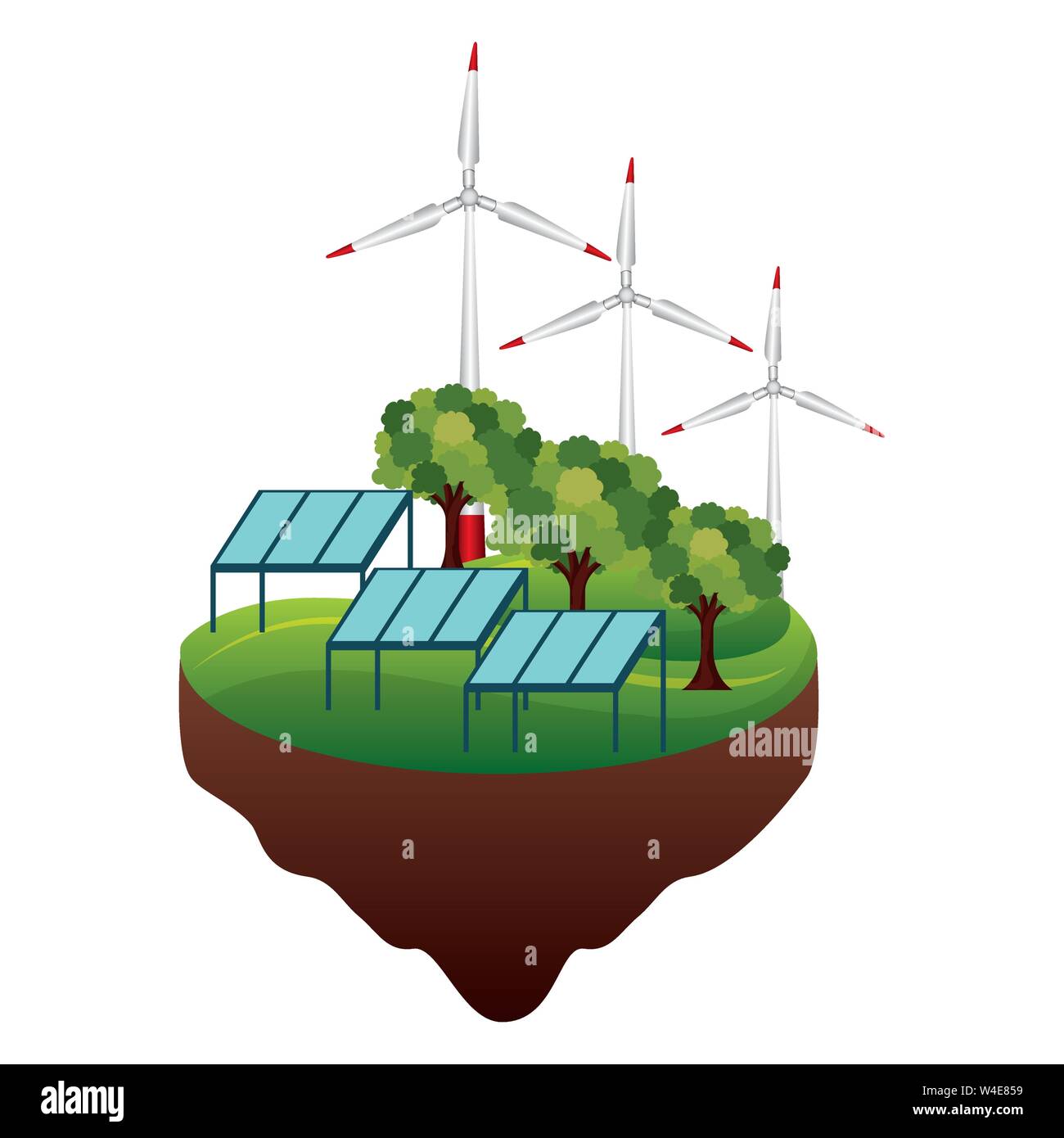 eco friendly concept flat design Stock Vector Image & Art - Alamy