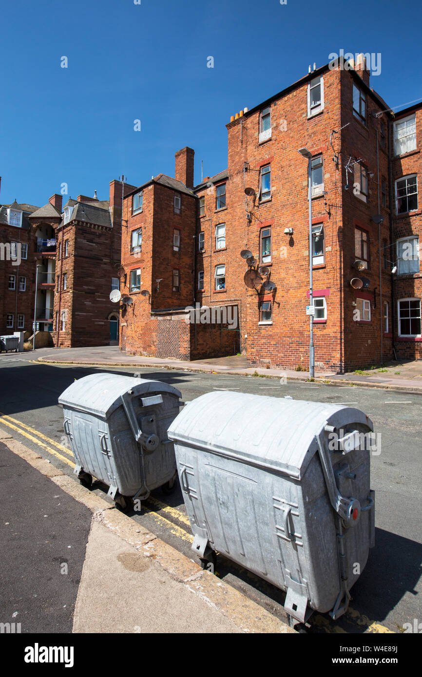 Victorian brick tenement blocks on Barrow Island, Barrow in Furness