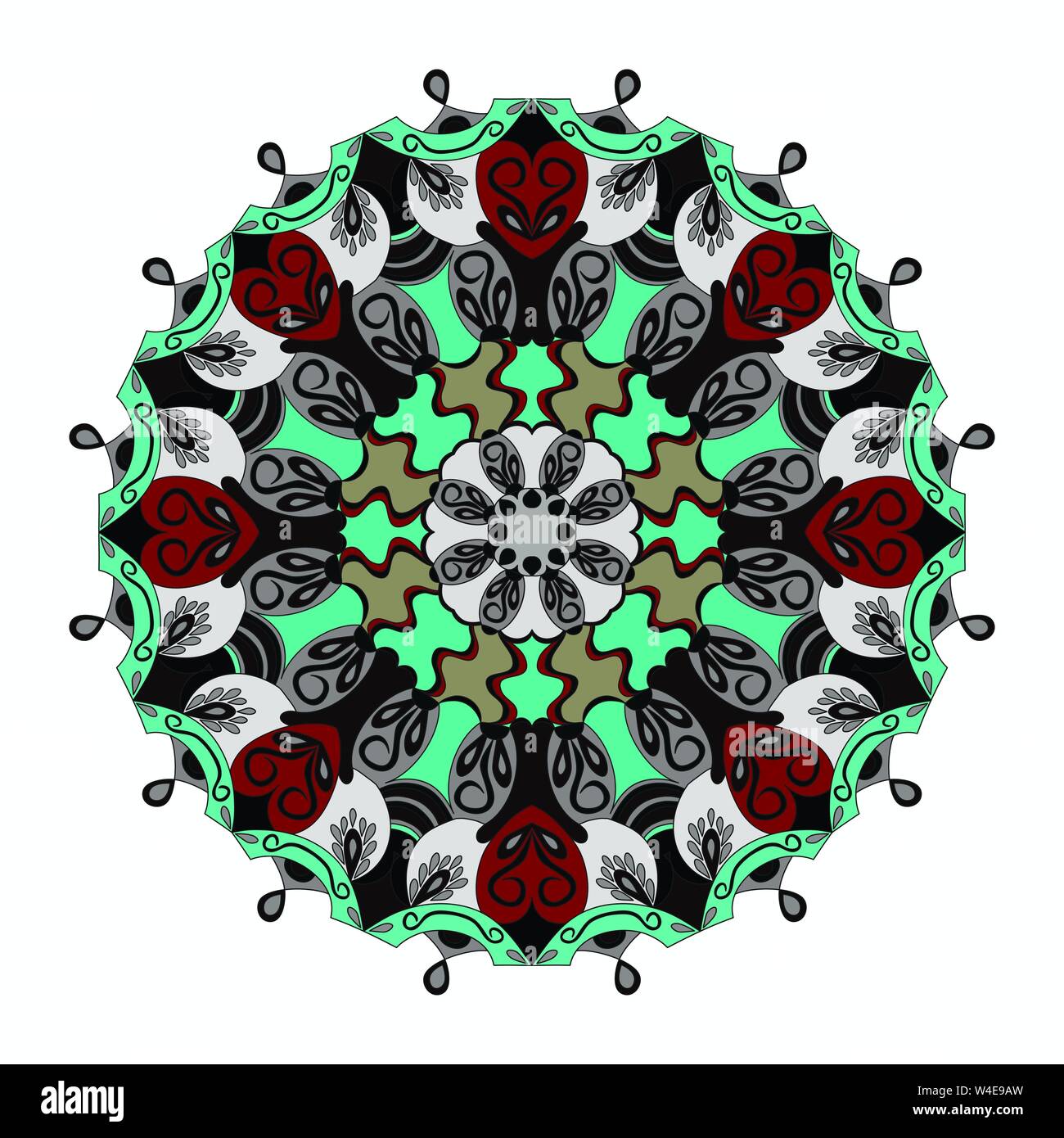 Mandalas collection. Vintage decorative elements Stock Vector