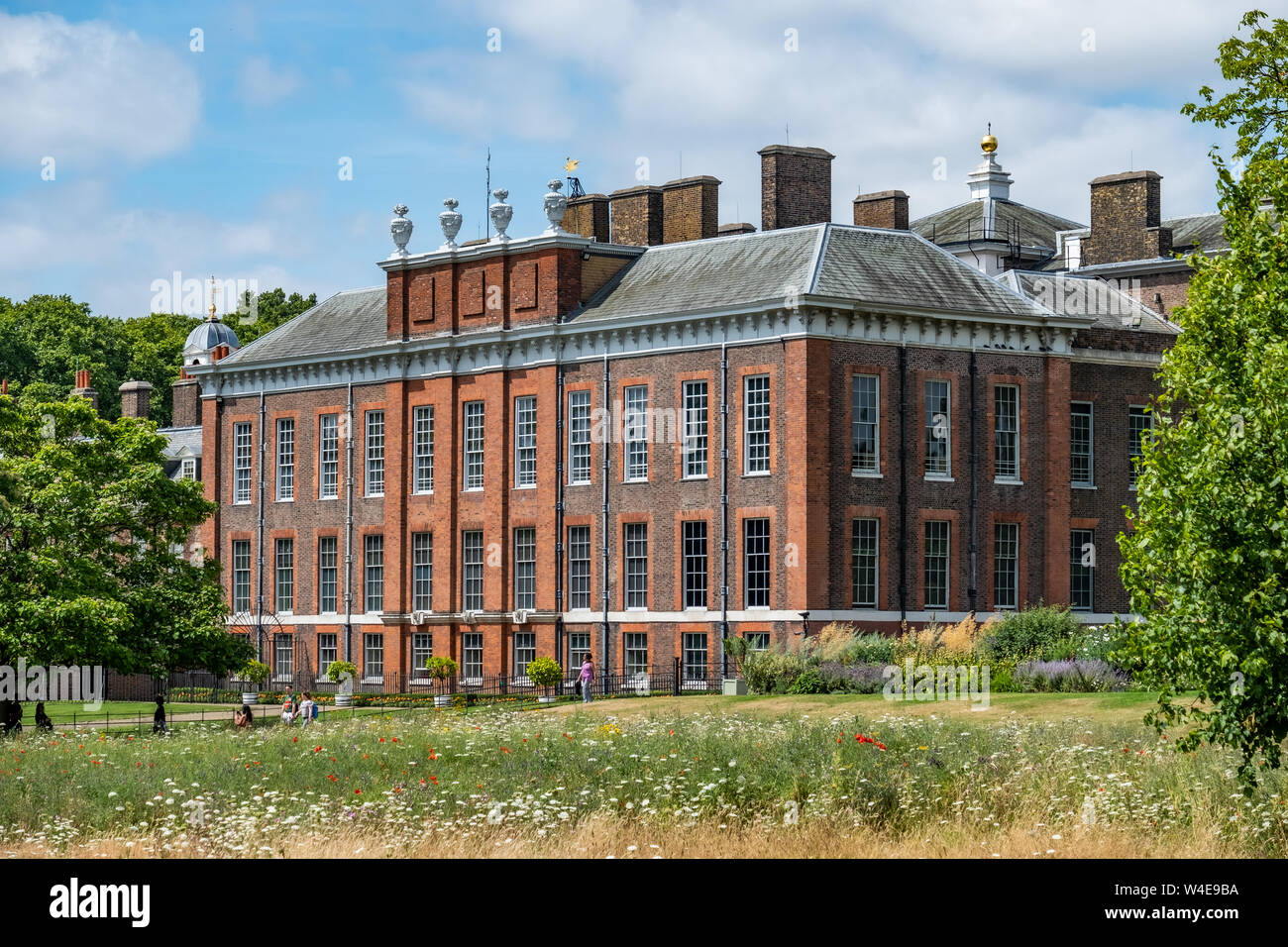 Kensington Palace by Hyde Park London Stock Photo Alamy