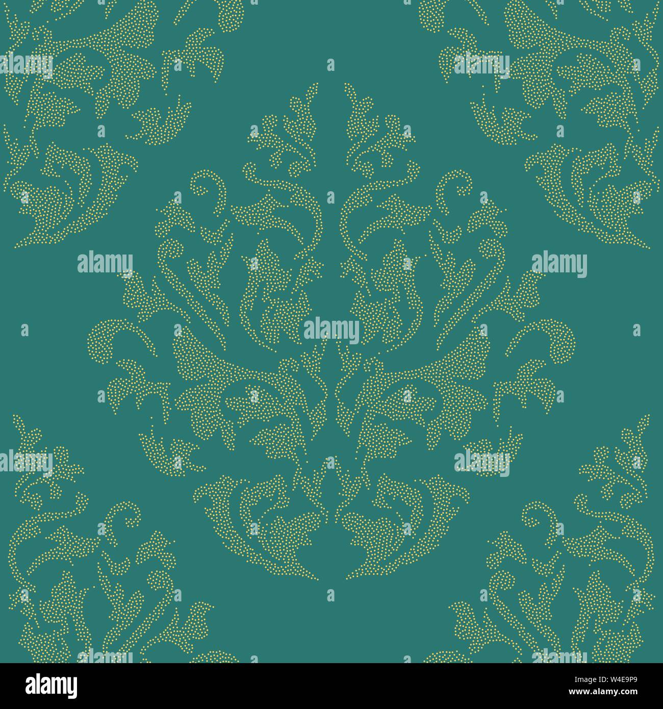 Oriental vector classic colored pattern. Seamless abstract background with repeating elements. Orient background Stock Vector