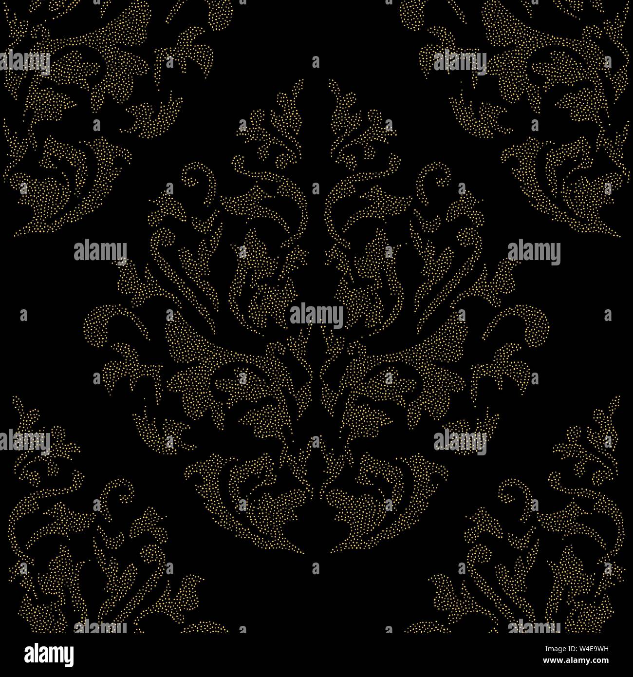 Oriental vector classic colored pattern. Seamless abstract background with repeating elements. Orient background Stock Vector