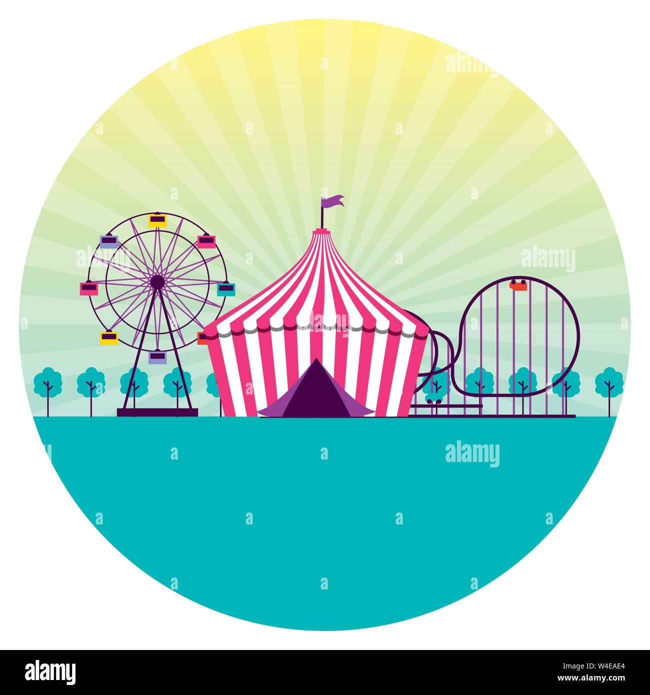 fun fair event amusement park tent Stock Vector Image & Art - Alamy