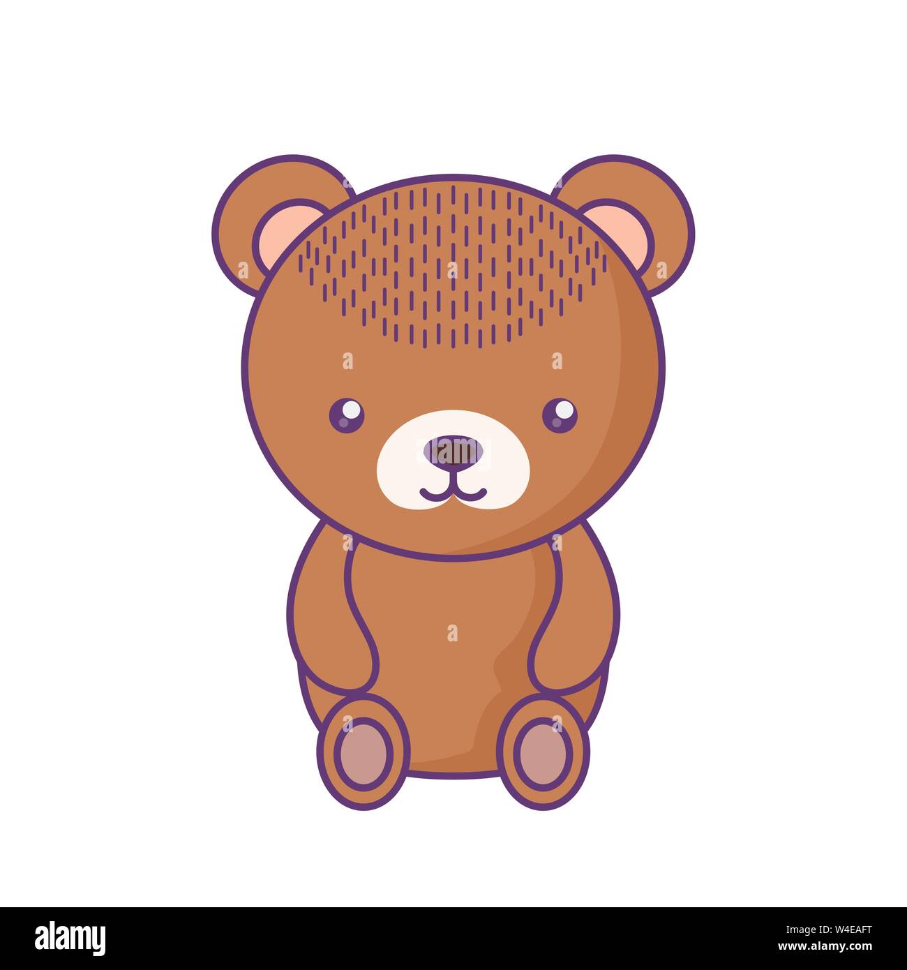cute little bear baby character vector illustration design Stock Vector ...