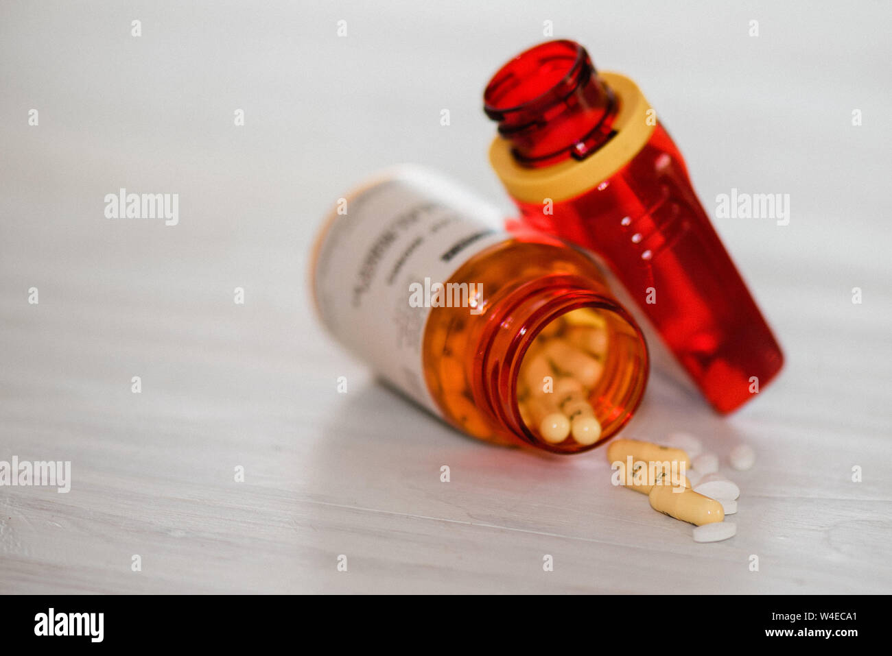 Mixed Prescription Drugs Stock Photo