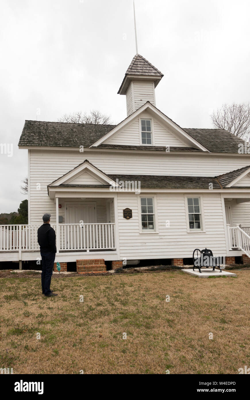 Historic Jarvisburg Colored School North Carolina Stock Photo