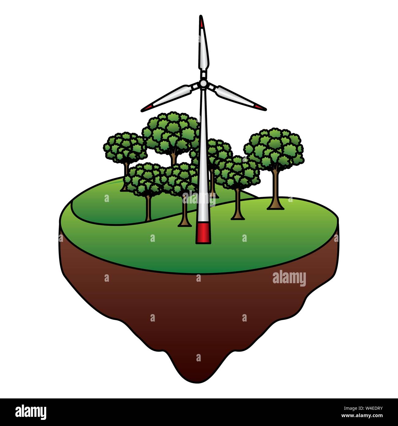 eco friendly concept flat design Stock Vector Image & Art - Alamy