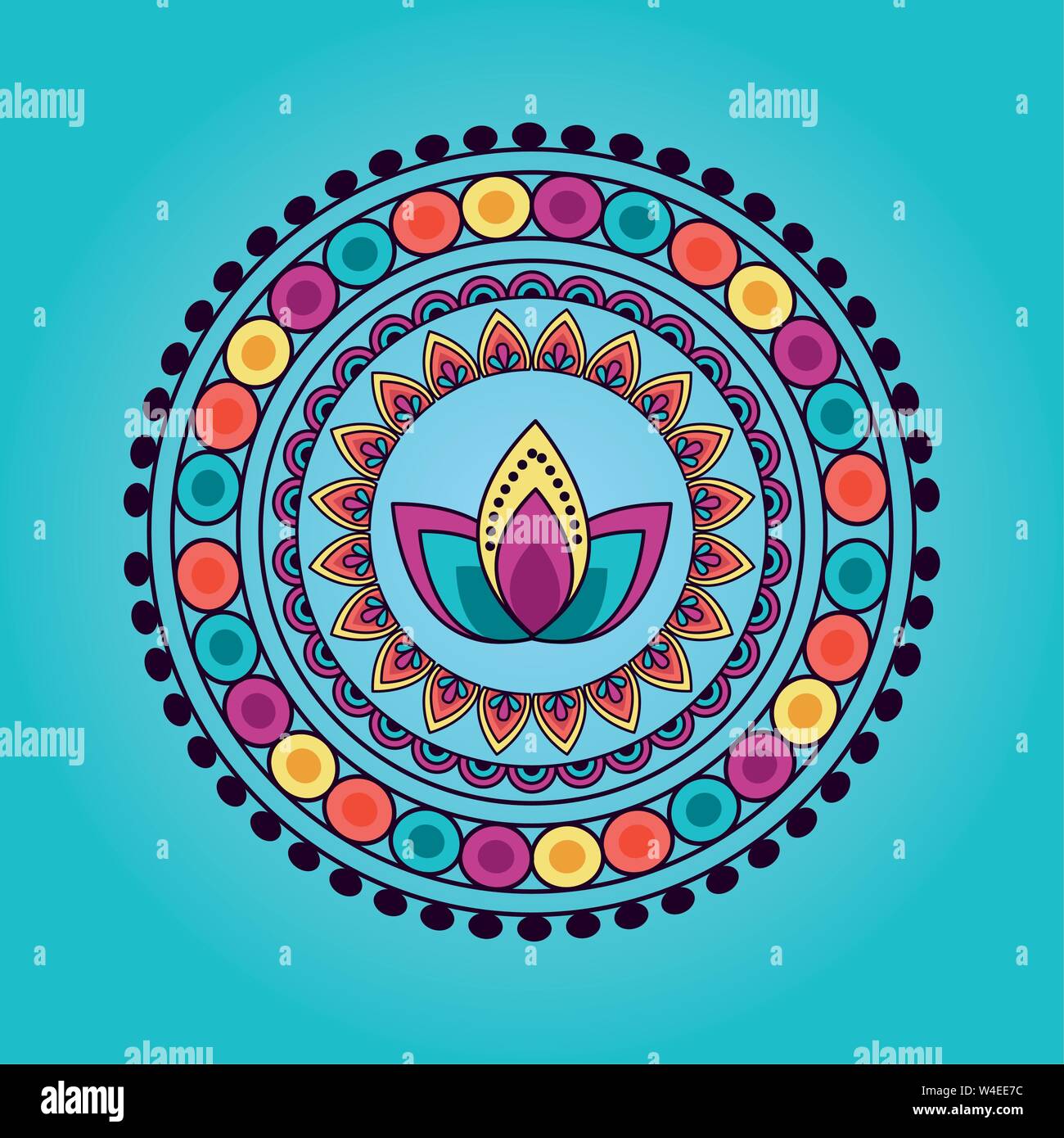 Indian Lotus Design Stock Vector Images - Alamy