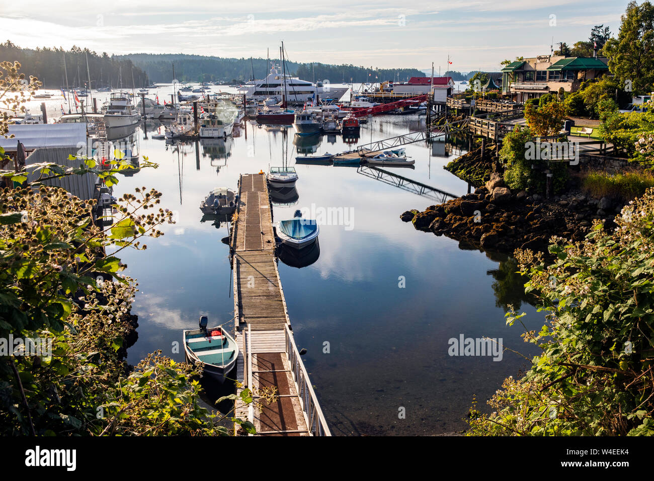 Marina in Ganges Harbour Salt Spring Island, British Columbia, Canada Stock Photo Alamy