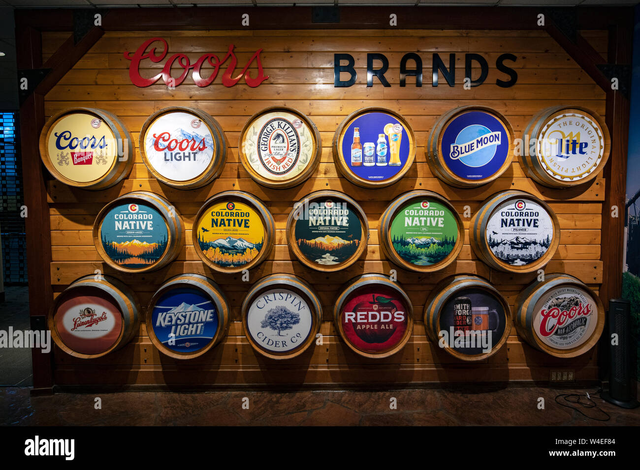 Coors Brands - Coors Brewery Tour - Golden, Colorado, USA Stock Photo