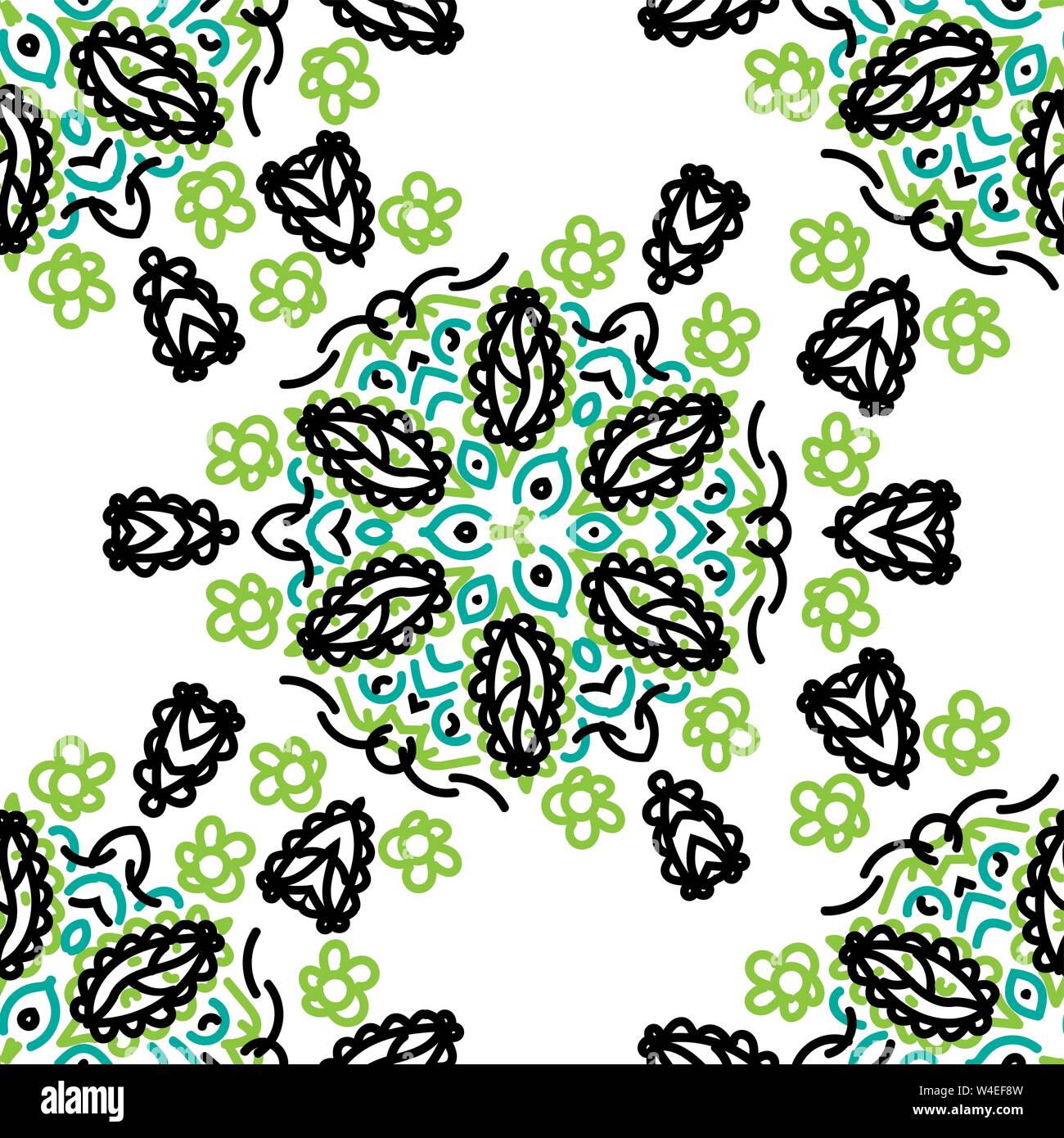Vintage seamless damask pattern. Tile. Hand drawn background. Wallpaper