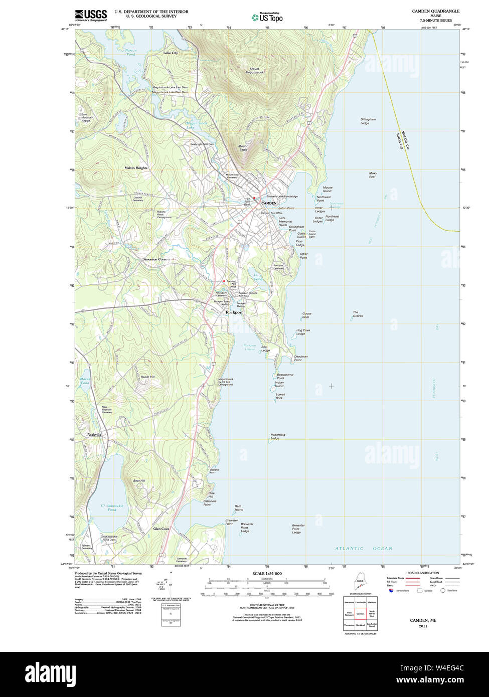 Camden maine map Cut Out Stock Images & Pictures Alamy