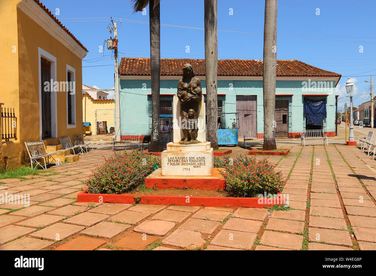 Remedios town center in Cuba Stock Photo