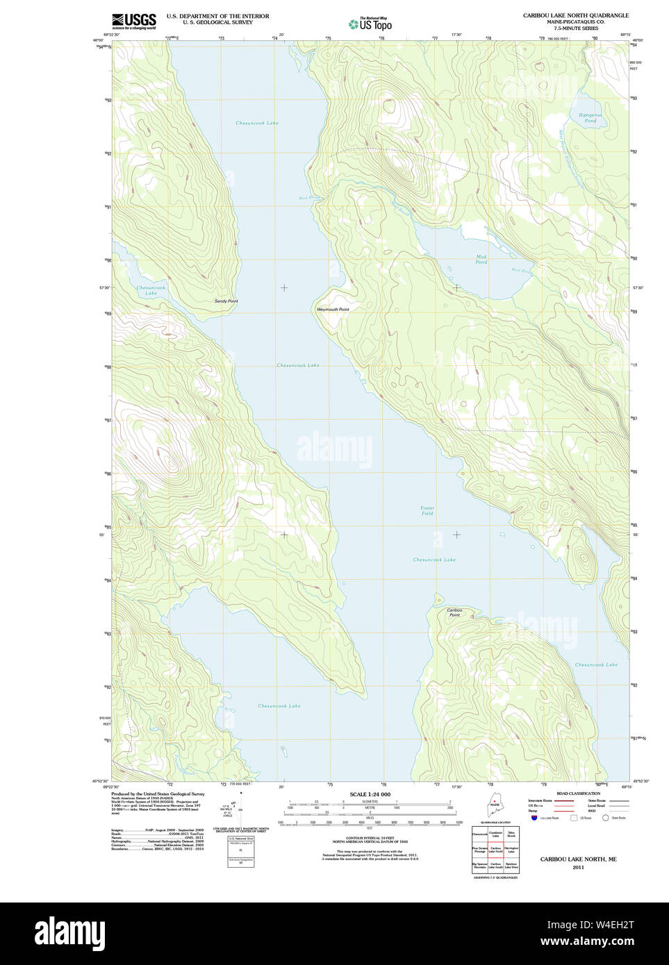 Caribou maine map Cut Out Stock Images & Pictures Alamy