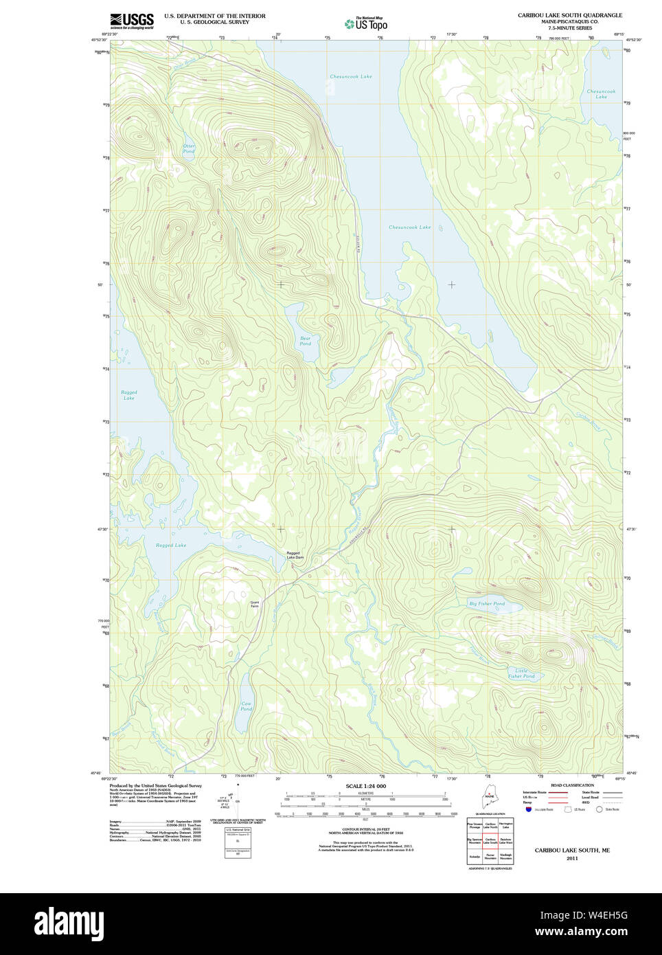 Caribou maine map hires stock photography and images Alamy